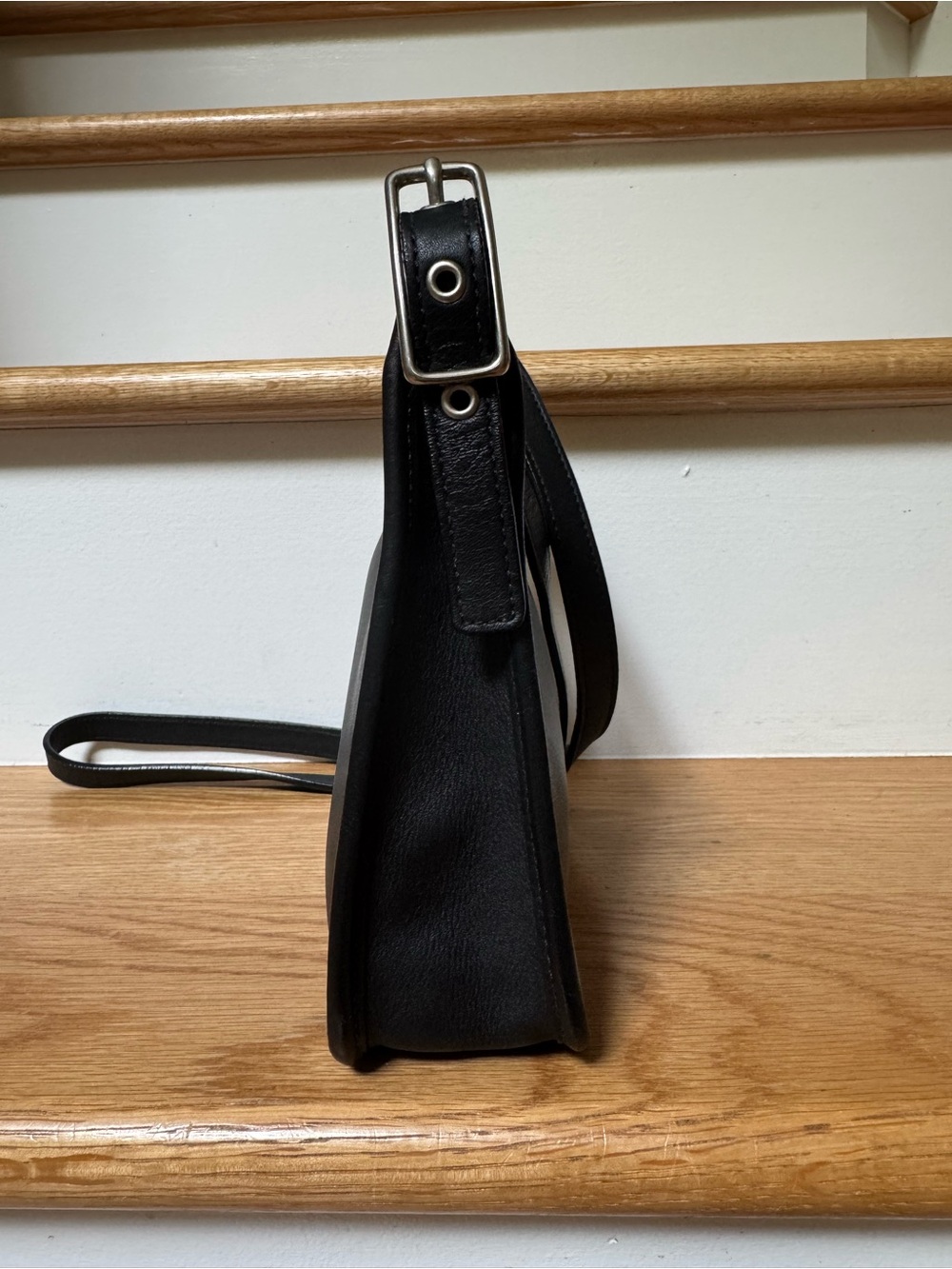 Vintage Coach Mini Janice Black Leather Bag with Hang Tag - Picture 4 of 9
